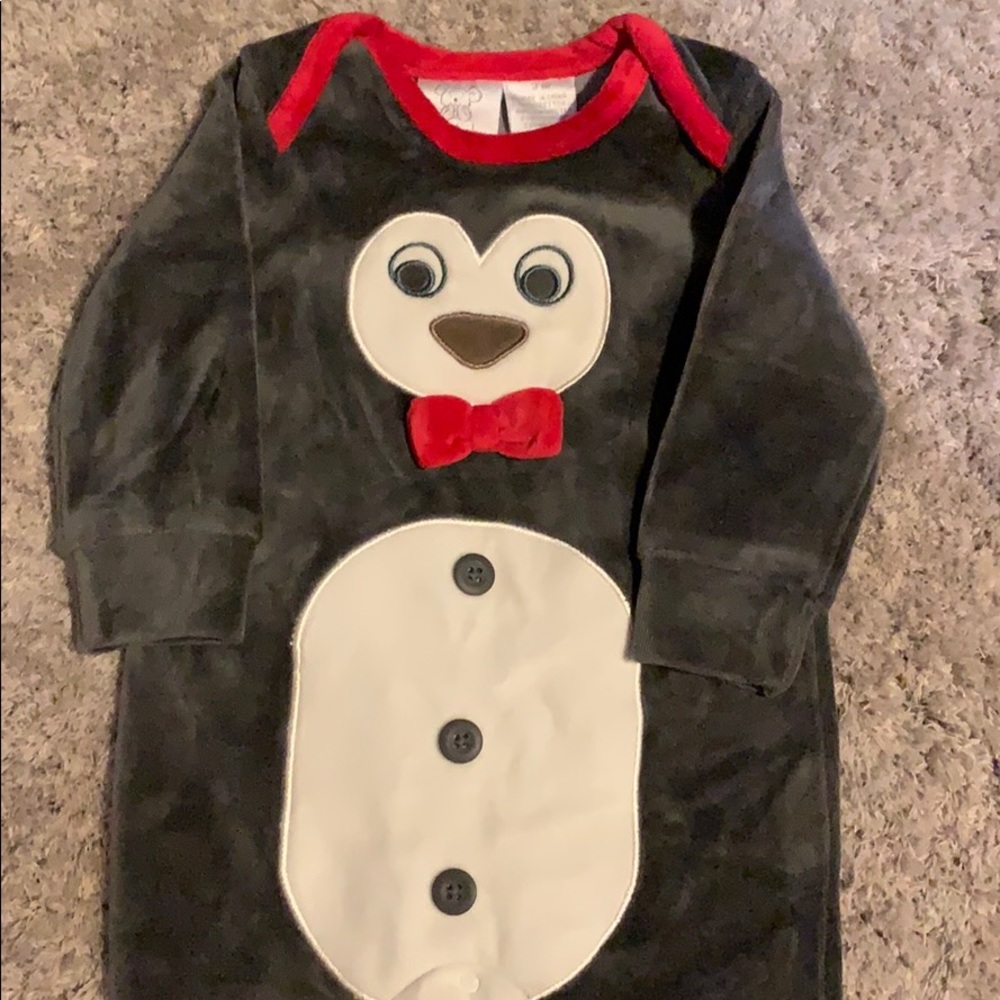 Velour penguin sleeper